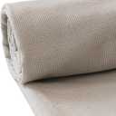 Suitable for Home Furniture Interior Decoration Fabric, coarse Texture Thickened Linen, Excellent Breathability, Handmade DIY Material (Light Khaki, 1 Yard pre Cut)