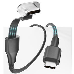 USB C to USB C Cable, 10ft 60W Right Angle Type C Charger Fast Charging, Flat USB C Charging Cable Compatible with Steam Deck, ROG Ally, Samsung S23/S22/S21, iPhone 16/15 Pro/Pro Max, MacBook etc.