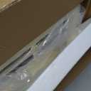 3 Tier Slim Bathroom Storage Cabinet, Narrow Organizer with Wheels and Toilet Paper Holder, Waterproof, No Assembly Required, Perfect for Small Spaces in Bathroom, Kitchen and Bedroom (Cream White a)