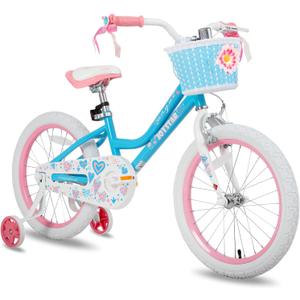 JOYSTAR Angel Girls Bike for Toddlers and Kids Ages 2-12 Years
12-20 Inch Kids Bike with Training Wheels & Basket, 20 24“ Bicycle with Kickstand