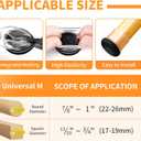 Ezprotekt Chair Leg Sliders for Carpet, 24 Pcs Chair Glides for Carpet Round, Carpet Furniture Pads Stool Leg Protectors Caps, Carpet Furniture Glides Quickly and Easily (M Fit: 7/8" to 1")