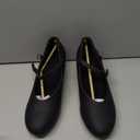 Dynadans Women's Character Shoe Ankle Strap 1.5'' Latin Dance Shoes Black 9