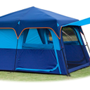 KTT Instant Tent 6-8 Person(C),Large Family Cabin Tents,Automatic Tent Build Quickly in 60S,2 Rooms,2 Top Windows,3 Doors and 3 Windows with Mesh,Waterproof,Big Tents for Outdoor,Picnic,Camping