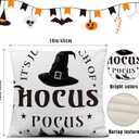 Halloween Fall Pillow Covers 18x18 Pumpkin Striped Decorative Throw Pillowcase Autumn Thanksgiving Cushion Case for Home Couch Sofa Farmhouse Decorative