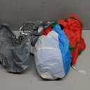 COMIN 5 FT Christmas Inflatables Outdoor Decorations Inflatable Dog with Gift Box Blowups with Built-in LEDs for Yard Party Garden Lawn Decor