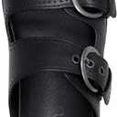 Earth Women's Footbed Slide Sandal (5, Black 001)