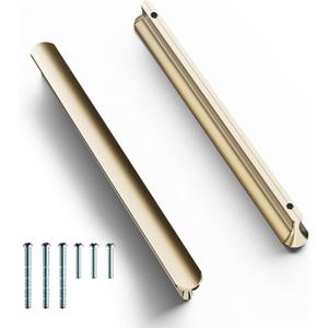 Cobbe 10 Pack Champagne Bronze Cabinet Pulls 5 inch(128mm) Hole Centers Kitchen Cabinet Handles Drawer Pulls Kitchen Cabinet Hardware
