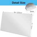 6061 Aluminum Sheet, 6 x 8 x 1/8 Inches Thickness, Flat Plain Plate Panel Aluminum Sheet, Heavy Duty Metal Aluminum Sheet Plate Finely Polished and Deburred, 3mm