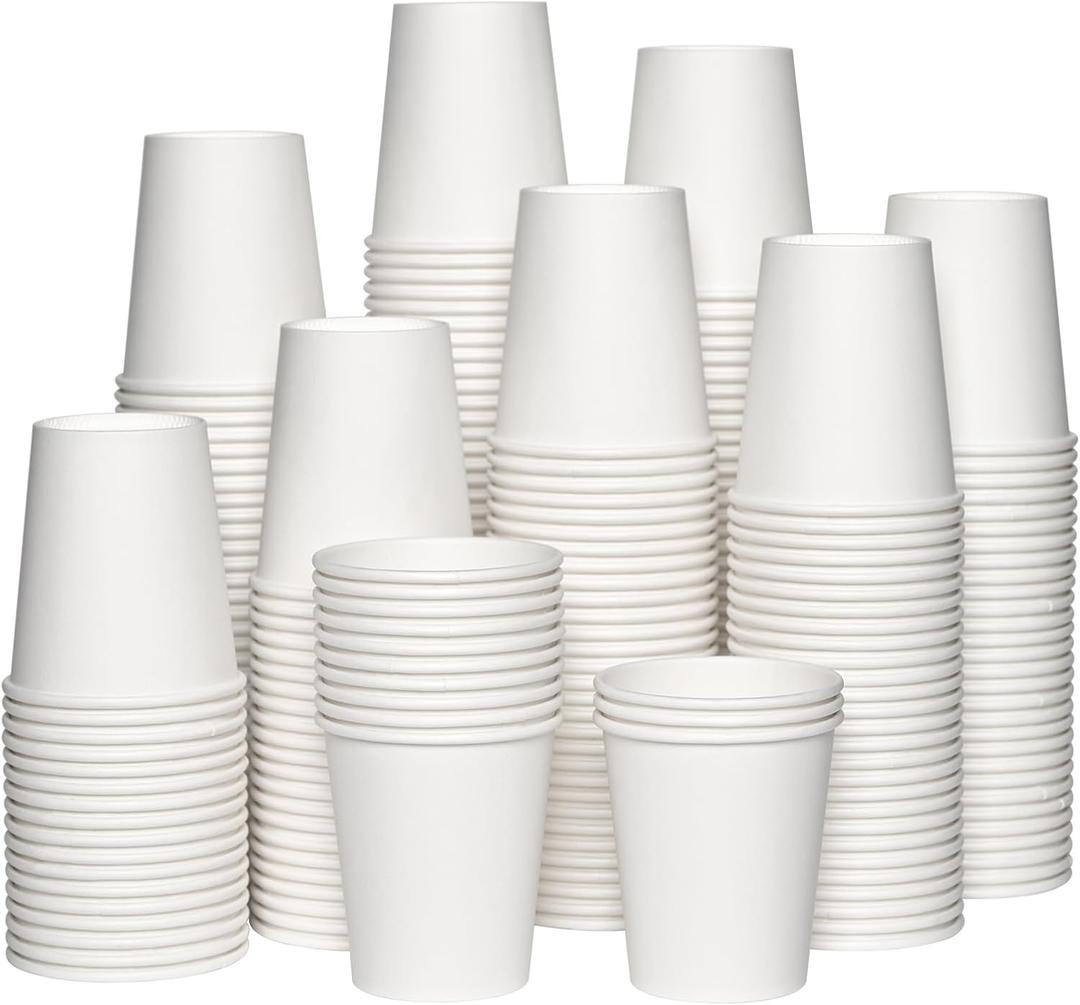 JOLLY CHEF 5 oz Disposable Paper Coffee Cups 600 Pack, Hot Paper Cups for Party, Office, Home, Travel and More