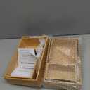 SpaceAid 6 Pcs Bamboo Drawer Organizer Storage Box Set, MultiUse Drawer Organizer Bin for Kitchen, Bathroom, Office Desk and Makeup (6 Boxes)