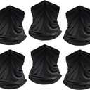6 Pack Sun Cooling Neck Gaiter Face Mask UV Scarf Breathable Bandana for Men/Women