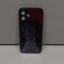 Anime Phone Case for iPhone 16 Pro Max, Manga Design Tempered Glass Back with Soft Silicone Bumper, Shockproof Glossy Cover Shell (Satoru_Yuji_Sukuna)