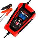 KATBO Car Battery Charger Trickle Charger Float Battery Charger and Maintainer 6V 12V 6A for Motorcycle Boat Marine Lawn Mower ATV Toy Car (Red)