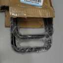 20 inch Square Bend U-Bolt Kits, Heavy Duty Steel Square U-Bolts with 6 inch Tie Plates for Truck Chassis