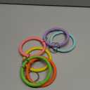 6-Ring Bird Swing Toy for Cage, Colorful Cotton Rope Perch for Parrots Soft Grip, DIY Adjustable Hanging Parakeet Toys, Interactive Multi-Bird Swing and Climb for Budgies, Lovebirds, Cockatiels