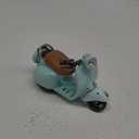 Mini Electric Doll Scooter Vehicles Toy Funny Doll Accessory with Music & Lights Could Rotate 360 Cute Plastic Scooter Toy Ornaments Battery Not Included(Blue)