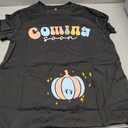 OCURHU Maternity Shirts for Halloween Thanksgiving Pregnancy Clothes Funny Skeleton Pumpkin Pregnant Announcement Tshirt Size Small