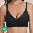 habibee Bra for Women No Underwire Comfort Seamless Bras Push Up Wireless Bras Full Coverage Bralettes, Bra Extender (L)