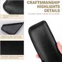 2 PCS Automotive Center Console Knee Protector Pad, In-car Leg and Elbow Soft Pad, Leather Armrest Protection Pad, Soft and Comfortable Support, Universal Automotive Interior Accessory (Black)