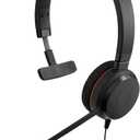 Jabra Evolve 20 Wired Headset (2025 Edition) - Single-Ear Wired Headset for Office and Work from Home - Call Control - All Platforms - USB-C/A Connectivity - Black (Mono)