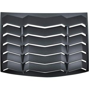 2005-2014 Rear Window Louvers Windshield Sun Shade Cover Lambo Style Matte Black Compatible with Ford Mustang 2005 2006 2007 2008 2009 2010 2011 2012 2013 2014