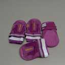 QUMY Dog Shoes for Large Dogs, Medium Dog Boots & Paw Protectors for Winter Snowy Day, Summer Hot Pavement, Water-Resistant in Rainy Weather, Outdoor Walking, Indoor Hardfloors Skid-Resistant Sole (Size 5: 2.4''x2.8''(W*L) (Pack of 4)