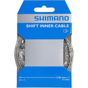 2 Pcs Shimano Standard Zinc-coated Derailleur Cable Shift Cable(1.2x2100-mm)