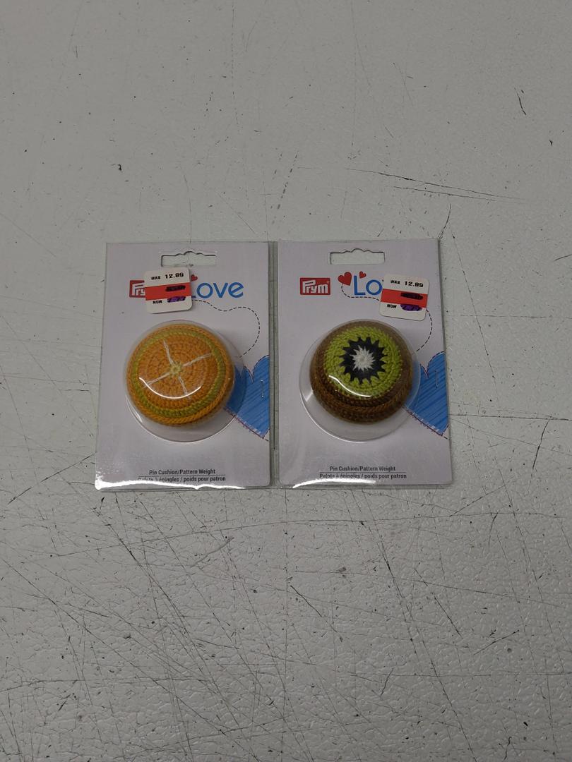 Pin Cushion/Pattern Weight - Orange, 2 Packs