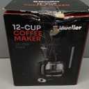 Proctor Silex 10-Cup Coffee Maker, Works with Smart Plugs That Are Compatible with Alexa, Auto Pause and Serve, Black (48351PS)