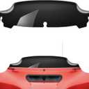 Amazicha Black 4.5" Wave Windshield Windscreen Compatible for Harley Davidson Touring Electra Glide Street Glide 2014 2015 2016 2017 2018 2019 2020 2021 2022 2023