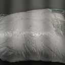 Bedsure PureWoven Cotton Comforter Set Prewashed, Queen, White