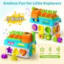 Learning Toys for 1,2 Year Old Girl Boy Gifts, Montessori Shape Sorting Toys for Toddler 1-3 Age, Musical Educational Baby Toy 12-18 Month, Christmas Birthday Gift for 1-2 Year Old Girl Boy