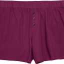 Thinx Ultra-Soft Period Underwear, Overnight Sleep-Shorts Leakproof, Holds Up to 12 Regular Tampons*, Period Underwear for Women, Reusable & Controls Odor, Plum, L