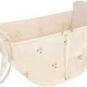 LEGDOR Car storage bag Cartoon bear Car seat back multifunctional storage Rear seat storage hanging bag Car hanging storage bag (Offwhite)