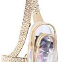 Clear Sling Bag for Stadium Events, Crossbody Bag for Women - Stadium Approved