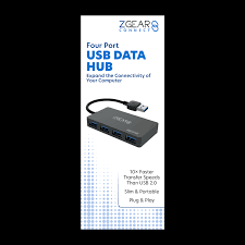 ZGEAR 4 PORT USB DATA HUB
