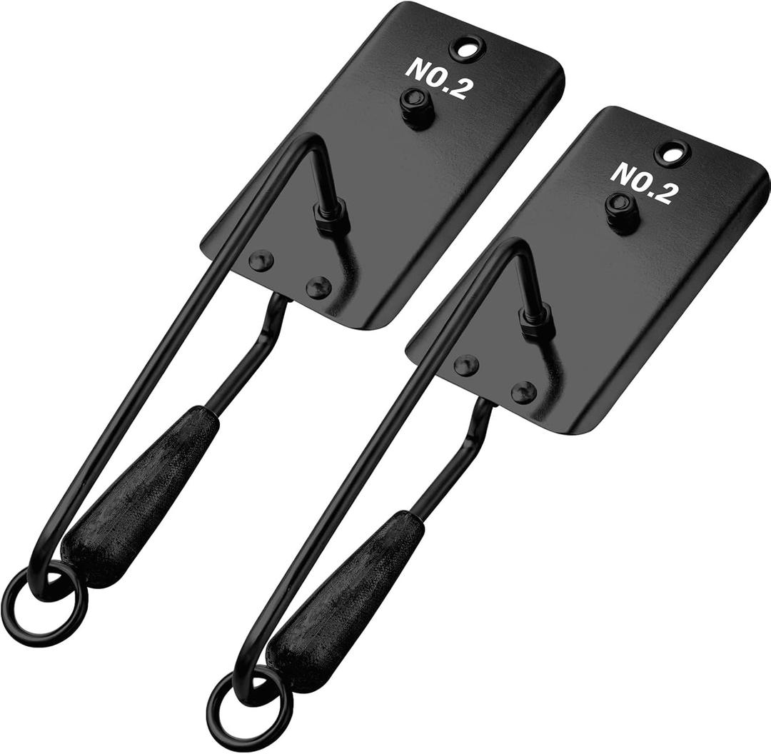 Leinuosen 2 Pcs Fishing Planer with Stainless Steel Heavy-Duty Trolling Planer Boards for Fishing Downrigger Freshwater Saltwater Wahoo Tuna Outdoor (2.9 oz, Black)