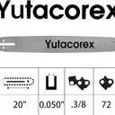 20 inch Chainsaw Guide Bar and Chain Combo,Replacement Accessories Fits Husqvarna 372XP,385XP,390XP,394XP,395XP,Fits ECHO and more,Gauge: .050; Pitch:3/8" Drive Link 72