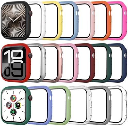 Tiorecime 20 Pack Case for Apple Watch Series 10 42mm with Tempered Glass Screen Protector, Shockproof Hard PC Protective Cover, All-Around Bumper Compatible with iWatch S10 42mm