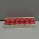 Candle Charisma Strawberry Scented Votive Candles - 10 Hour Burn time - Set of 12 for Dinner, Wedding, Halloween and Holiday Decorations