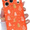 TURYXIA Christmas Case for iPhone 17 Pro, for iPhone 17 Pro Case for Women Girls Girly, Glitter Sparkly Cute Christmas Soft Phone Cover, Christmas Tree