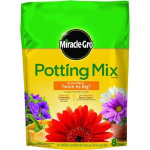 Miracle Gro 75678300 8 Qt Potting Mix 0.21-0.11-0.16