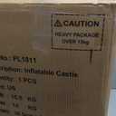 Inflatable Bounce House with Blower, Jumping Castle Slide, Kids Bouncer with Ball Pit, Basketball Rim, Dart Target Game