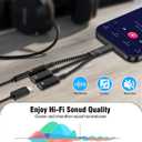 tavalmax USB C Splitter, USB C to 3.5mm Headphone and Charger Adapter, USB Type-C Digital Audio Headset/ OTG Converter with 60W PD Fast Charging Dongle Cable for iPhone17/ 16, iPad, MacBook, Galaxy, Pixel