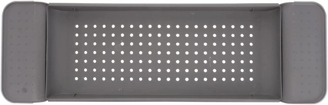 Bathtub Tray Luxury Bath Tray for Tub Adjustable Bamboo Bath Caddy Bathroom Board Over Tub, Spa Accessories Tub Table - Gift Choice Fits All Occasions (Color : Dark Grey.)