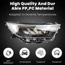 Headlights Replacement for 2019-2022 Toyota RAV4 LE XLE, Headlight Clear Lens Right Passenger Side Front Head Light Headlamp Replacement for 2019 2020 2021 2022 Toyota RAV4 LE XLE