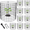 Adnee 30 Packs Wire Plant Protector from Animals - 12" H X 15" D Metal Mesh Plant Cage Covers - Sturdy Garden Bunny Barricades Chicken Wire Cloche for Plants Shrubs Vegetables Flowers