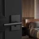 Amerdeco 10 Pack Matte Black Privacy Interior Door Handles