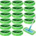 Reusable Dry Sweeping Cloths Microfiber Wet Mop Pads Compatible with Swiffer Sweeper Mop Replacement Sweeping Mopping pad Refills for Hardwood Surface Floor Cleaning (16PCS)