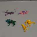 DEFORAGE 4PCS 3D Printed Dinosaur Skeleton, Articulated Tyrannosaurus Skeleton, 3D Printed Triceratops Ridgeback Stegosaurus, 3D Printed Animal Dinosaur Themed Party Decor, Stress Relief (Mixed Color B)